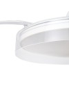 GLASS FAN * PLAFÓN / VENTILADOR 44 CM - BLANCO-TRANSPARENTE